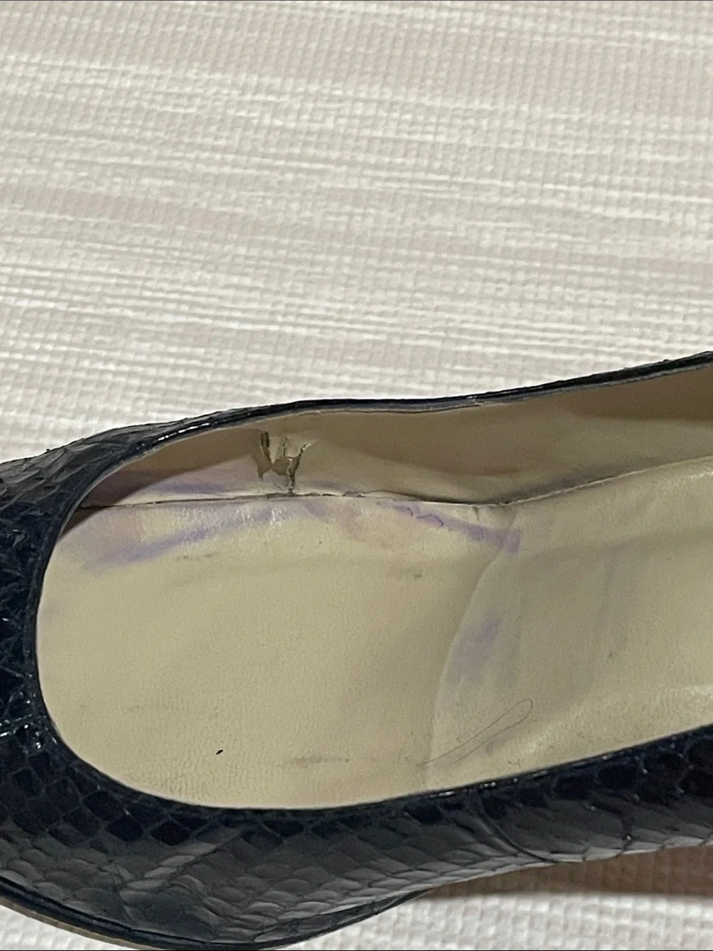 Karen Scott Black Textured Pointed-Toe Heels